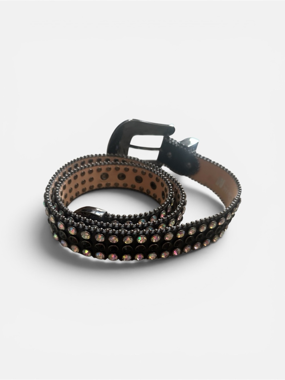 Majestic New York Los Angeles Beaded Rhinestone Heavy Belt Men’s Medium